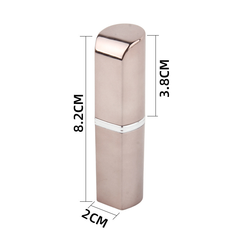 简约玫瑰金口红空管 润唇膏管化妆品口红平口包装空管壳包材