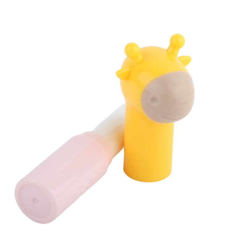 新款ABS长颈鹿润唇膏管 可爱卡通造型固体唇膏空管化妆品包材